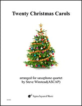 Twenty Christmas Carols Sax Quartet cover